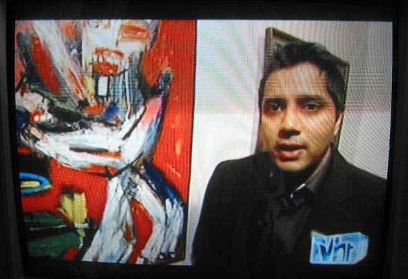 klæde Optagelsesgebyr mærke Sesow painting on VH1 television show: video countdown, 2007