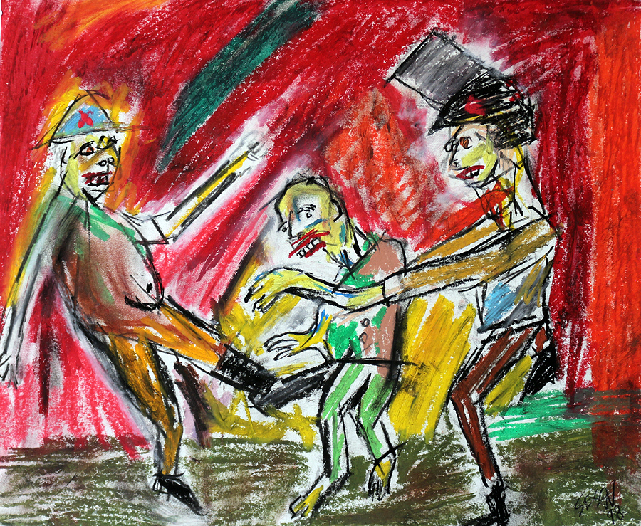 peaceful protest by Matt Sesow, 1998