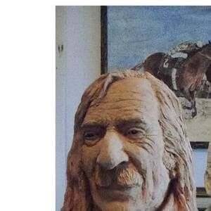 Linda King’s sculpture of Jack Hirschman