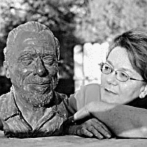 Linda King’s sculpture of Linda King