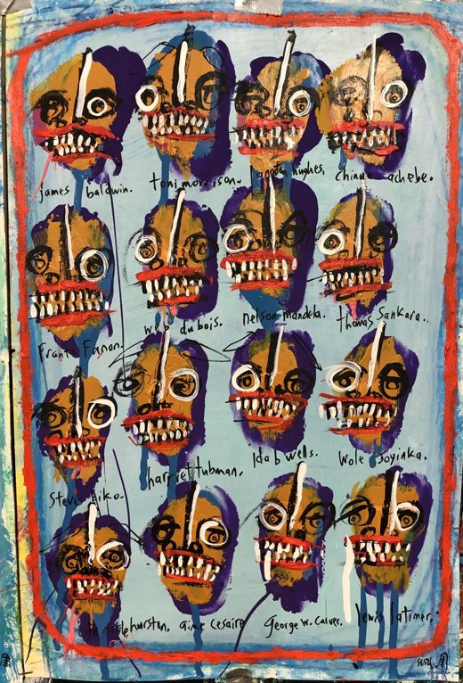 More Game Changers, September 2026: sixteen gold grinning heads on pale blue
